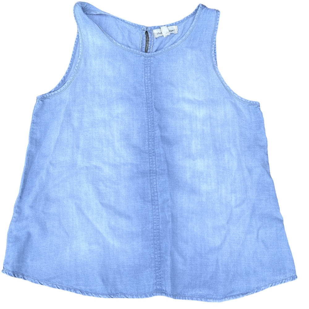 Cloth & Stone Sleeveless Blue Blouse‎ Size M